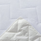 NNEDSZ 100% Ultra-Soft Cotton Quilted Anti-Microbial Mattress Cover Protector - White - Queen Size