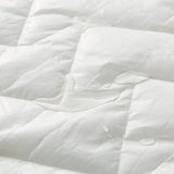 NNEDSZ 100% Ultra-Soft Cotton Quilted Anti-Microbial Mattress Cover Protector - White - Queen Size