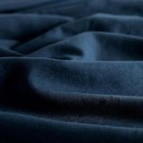 NNEDSZ Vintage Washed Microfibre Quilt Cover Set (3Pcs) - Navy - Queen Size