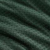 NNEDSZ 100% Premium Waffle Microfibre Quilt Cover Set (3Pcs) - Green - Queen