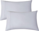 NNEDSZ Vintage Washed 100% Cotton Sheet Set with 2 Pillowcases - Silver - Queen Size