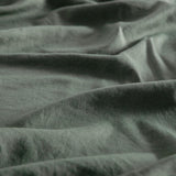 NNEDSZ Vintage Washed Microfibre Sheet Set with 2 Pillowcases - Khaki Green - Queen