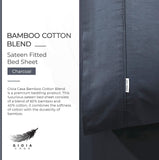 NNEDSZ Bamboo Cotton Blend All Season Bedding Set - Charcoal - King Size
