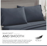 NNEDSZ Bamboo Cotton Blend All Season Bedding Set - Charcoal - King Size