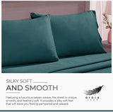NNEDSZ Bamboo Cotton Blend All Season Bedding Set - emerald Green - King Size