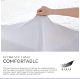 NNEDSZ 100% Ultra-Soft Cotton Quilted Anti-Microbial Mattress Cover Protector - King Size