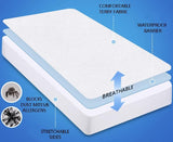 NNEDSZ Luxurious Microfibre Terry Toweling Mattress Protector - King