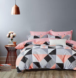 NNEDSZ Print Microfibre Quilt Cover Set (3Pcs) - Ultra Soft, Comfy, Luxurious Duvet Cover with Zipper Closure - Elegant Design Quilt Cover Set for Bedding - Lila - King Size