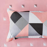NNEDSZ Print Microfibre Quilt Cover Set (3Pcs) - Ultra Soft, Comfy, Luxurious Duvet Cover with Zipper Closure - Elegant Design Quilt Cover Set for Bedding - Lila - King Size