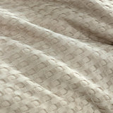NNEDSZ 100% Premium Waffle Microfibre Quilt Cover Set (3Pcs) - Beige - King