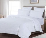 NNEDSZ 100% Premium Waffle Microfibre Quilt Cover Set (3Pcs) - White - King