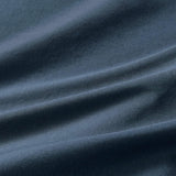 NNEDSZ 100% (3Pcs) Cotton Vintage Washed Bed Quilt Cover Set - Dark Indigo - King Size
