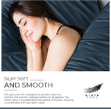 NNEDSZ 100% (3Pcs) Cotton Vintage Washed Bed Quilt Cover Set - Dark Indigo - King Size