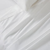 NNEDSZ Vintage Washed 100% Cotton Sheet Set with 2 Pillowcases - White - King Size