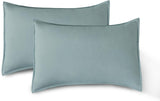 NNEDSZ Vintage Washed Microfibre Sheet Set with 2 Pillowcases - Seafoam - King