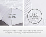 NNEDSZ Vintage Washed Microfibre Sheet Set with 2 Pillowcases - White - King