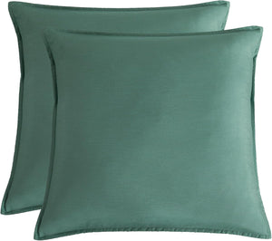 NNEDSZ Bamboo Microfibre European Pillowcase x2 (one pair) - Green