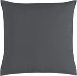 NNEDSZ Vintage Washed 100% Cotton European Pillowcase - Luxurious European Pillow Cover - Charcoal - 1 Pc