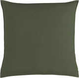 NNEDSZ Vintage Washed 100% Cotton European Pillowcase - Luxurious European Pillow Cover - Khaki Green