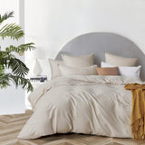 NNEDSZ Vintage Washed 100% Cotton European Pillowcase - Luxurious European Pillow Cover - Natural - 1 Pc