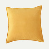 NNEDSZ Super Soft Textured Corduroy Velvet European Pillowcase - Mustard Yellow