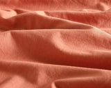 NNEDSZ Vintage Washed Microfibre European Pillowcases - Set of 2 Luxurious European Pillow Covers - Terracotta