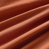 NNEDSZ Vintage Washed Microfibre European Pillowcases - Set of 2 Luxurious European Pillow Covers - Terracotta