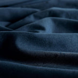 NNEDSZ Vintage Washed Microfibre Sheet Set with 1 Pillowcase - Navy - King Single