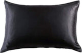 NNEDSZ Luxury Pillowcase - 100% Pure Mulberry Silk on Both Sides - Black