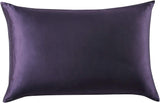 NNEDSZ Luxury Pillowcase - 100% Pure Mulberry Silk on Both Sides - Dark Purple