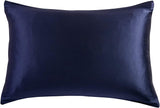 NNEDSZ Luxury Pillowcase - 100% Pure Mulberry Silk on Both Sides - Navy