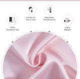 NNEDSZ Luxury Pillowcase - 100% Pure Mulberry Silk on Both Sides - Pink