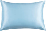NNEDSZ Luxury Pillowcase - 100% Pure Mulberry Silk on Both Sides - Sky Blue