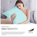 NNEDSZ Luxury Pillowcase - 100% Pure Mulberry Silk on Both Sides - Sage Green