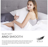 NNEDSZ Luxury Pillowcase - 100% Pure Mulberry Silk on Both Sides - White