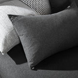 NNEDSZ 100% Jersey Cotton Quilt Cover Set - Black Marble - Super King
