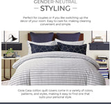 NNEDSZ 100% Cotton Fred Reversible Printed Quilt Cover Set - Super King Size
