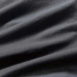 NNEDSZ 100% Cotton Vintage Washed Bed Quilt Cover Set (3Pcs) - Charcoal - Super King Size