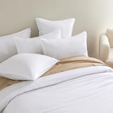 NNEDSZ Vintage Washed Microfibre Quilt Cover Set (3Pcs) - White - Super King Size