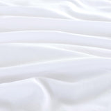 NNEDSZ Vintage Washed Microfibre Quilt Cover Set (3Pcs) - White - Super King Size