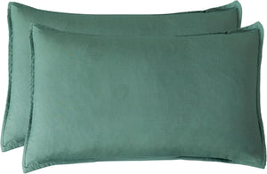 NNEDSZ Bamboo Microfibre Standard Pillowcase x2 (one pair) - Green