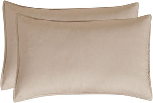 NNEDSZ Bamboo Microfibre Standard Pillowcase x2 (one pair) - Linen