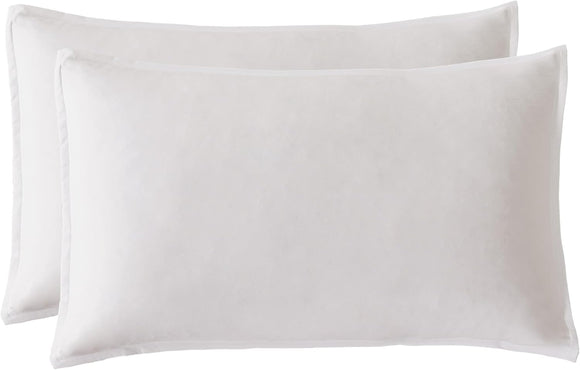 NNEDSZ Bamboo Microfibre Standard Pillowcase x2 (one pair) - White