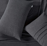 NNEDSZ Set of 2 100% Jersey Cotton Soft Breathable Stretchy Standard Pillowcase - Black Marble