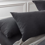 NNEDSZ Set of 2 100% Jersey Cotton Soft Breathable Stretchy Standard Pillowcase - Black Marble