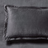 NNEDSZ Set of 2 Super Soft Corduroy Velvet Standard Pillowcase - Charcoal