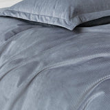NNEDSZ Set of 2 Super Soft Corduroy Velvet Standard Pillowcase - Steel