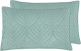 NNEDSZ 100% Premium Microfibre Tufted Standard Pillowcases - Set of 2 Luxurious Standard Pillow Cover with Elegant Design - Sage