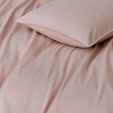 NNEDSZ Vintage Washed 100% Cotton Standard Pillowcase - Luxurious Standard Pillow Cover - Pink - 2 Pcs