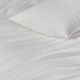 NNEDSZ Vintage Washed 100% Cotton Standard Pillowcase - Luxurious Standard Pillow Cover - White - 2 Pcs